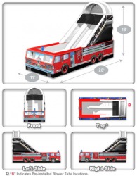 Firetruck203 593231891 18 Ft Firetruck Slide - Dry